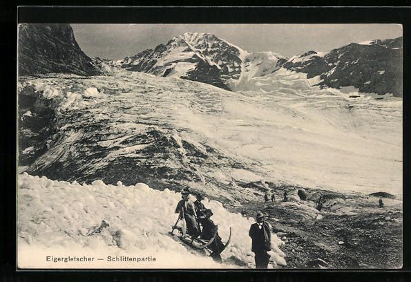 Ansichtskarten: AK Schlittenpartie am Eigergletscher – Gebraucht aus Berlin von bartko-reher