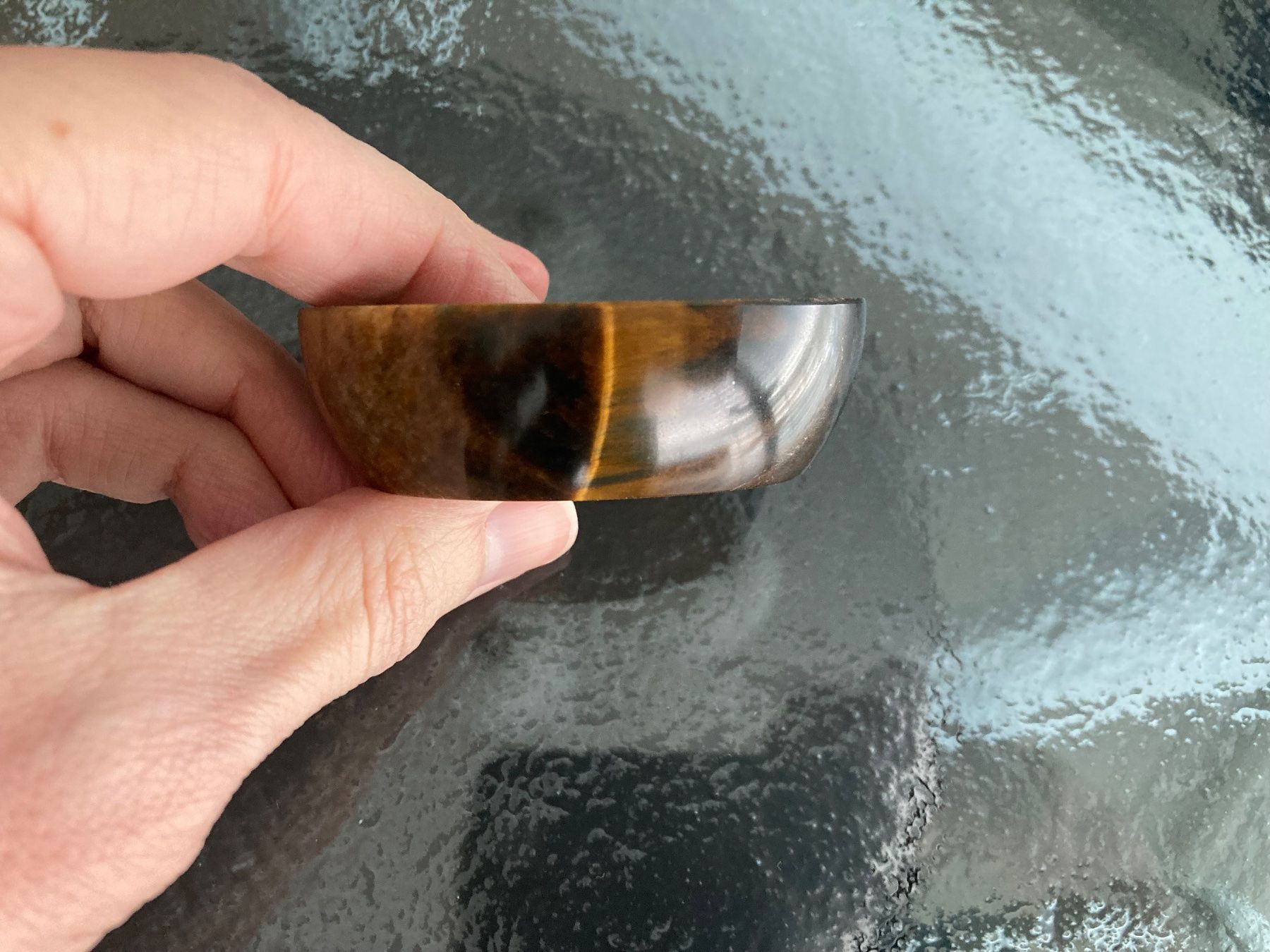 Ciotole: Wunderschöne kleine Schale aus Tigerauge – Usato da Zürich venduto da einefreude 3