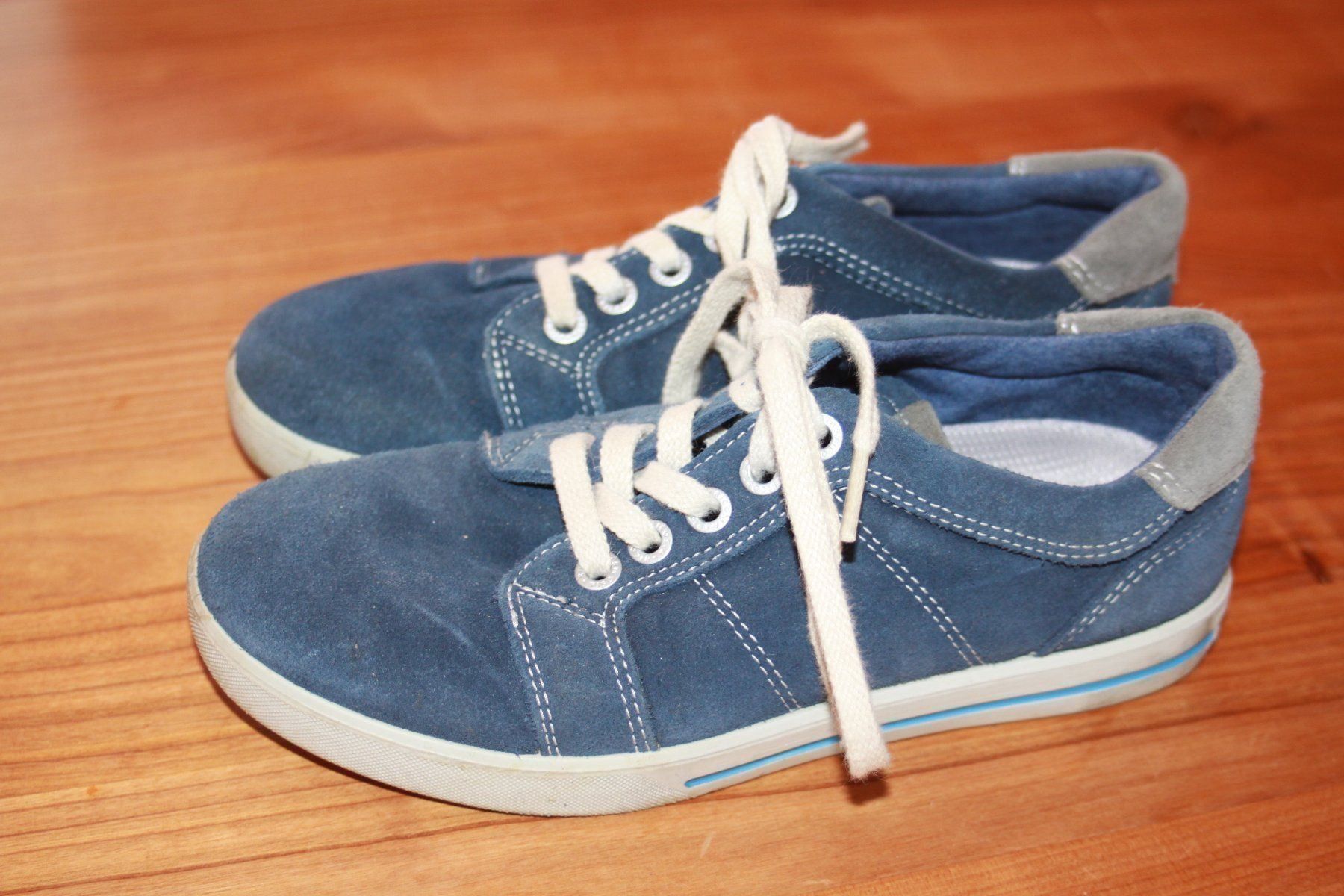 Ricosta Schuhe für Jungen: blaue Wildlederschuhe 34 Ricosta – Gebraucht aus Wenslingen von Strick4Alpaca 1