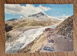Rhonegletscher, Belvedere, Autos, Sonderstempel 1961