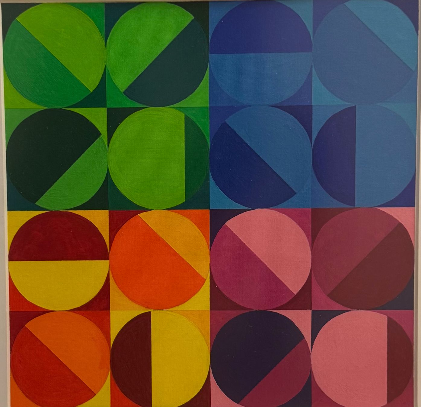 Gemälde: Modernes Acryl-Bild 42x42 – Gebraucht aus Birmensdorf ZH von Sonnenhut2015 1