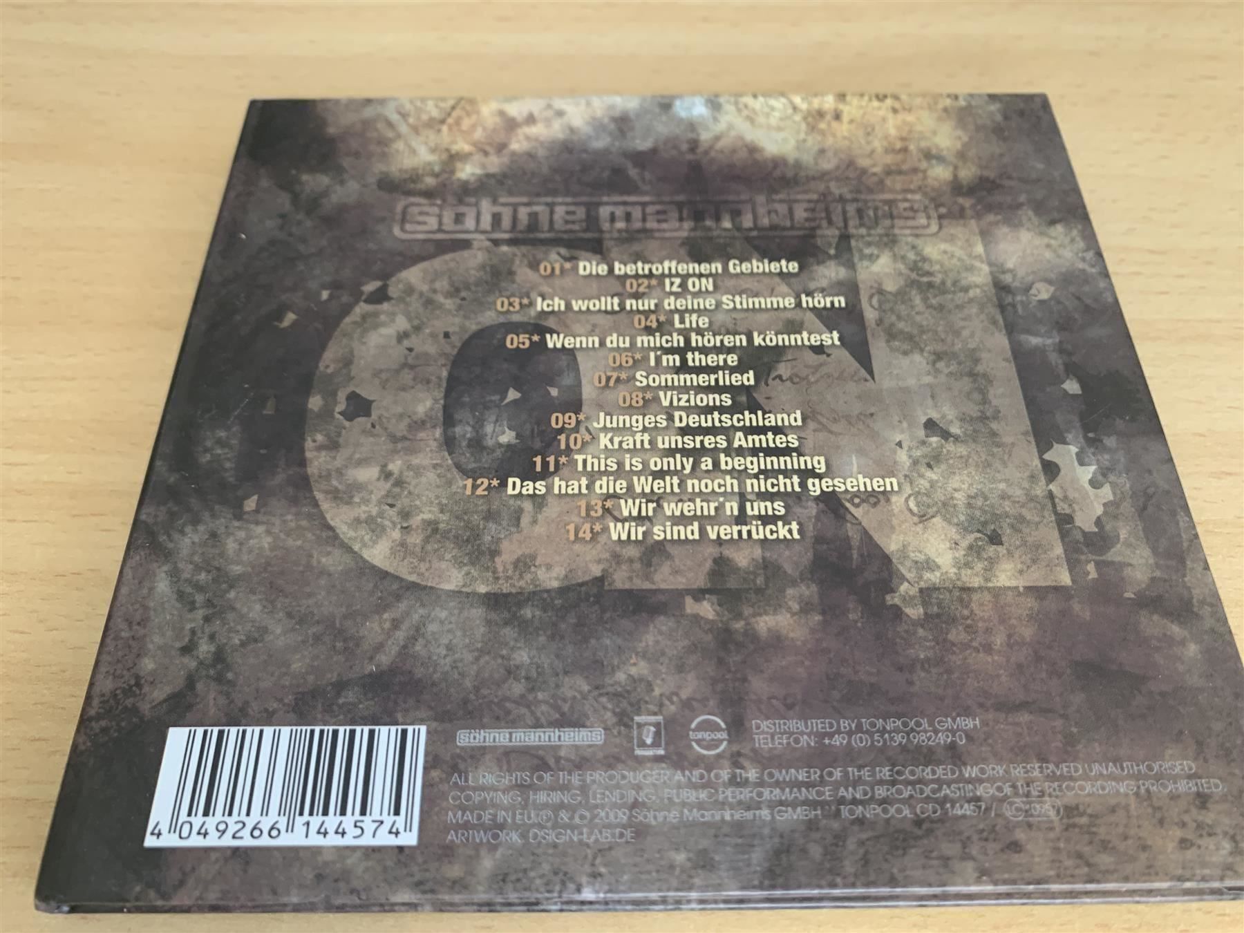 CD: Söhne Mannheims – Iz On – Usato da Rikon im Tösstal venduto da Alpenmutz 1