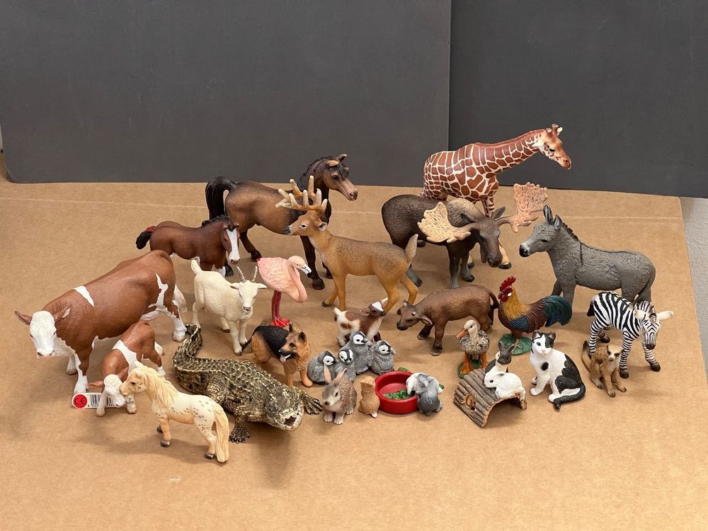 25 neuwertige Schleich Tiere Schleichtiere | Kaufen auf Ricardo