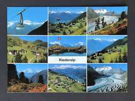 AK Riederalp Wallis am grossen Aletschgletscher