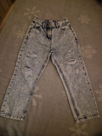 Coole Mädchenjeans Destroyed-Look Gr. 5 Jahre alt