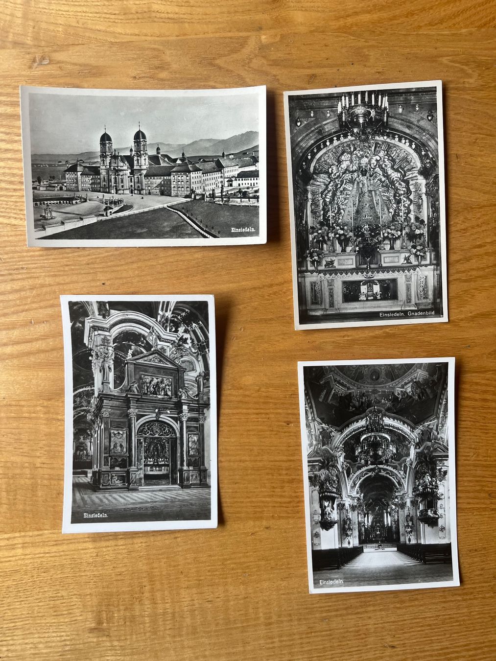 Cartoline postali: Cartes postale Einsiedeln / Postkarten Einsiedeln – Usato da Châtel-St-Denis venduto da Vaillant1