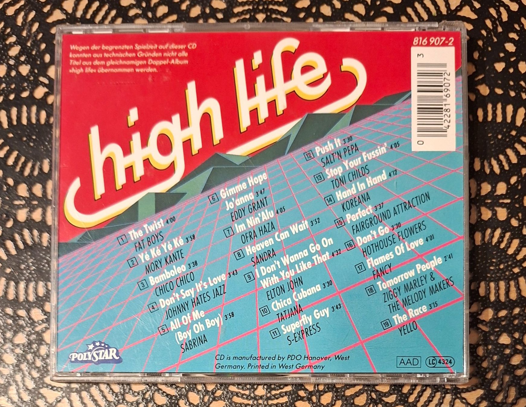CD: High Life - Himmlische Tophits, DE Hit Compilation CD 1986 – Usato da Schönenberg TG venduto da Gregolino76 1
