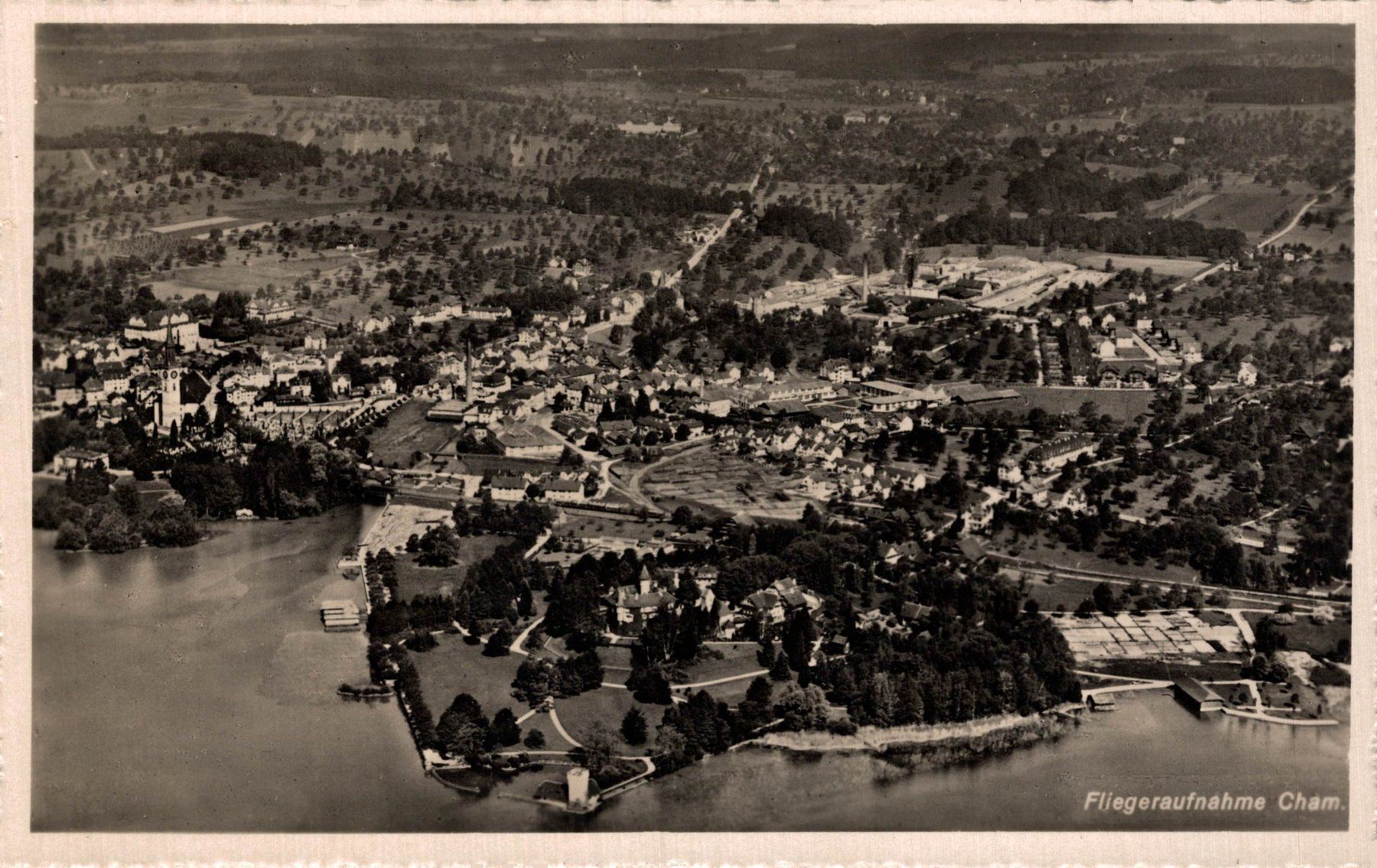 Cartes postales: Flugaufnahme Cham – D'occasion à Bronschhofen par Astore