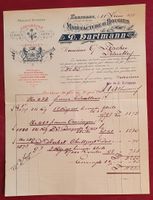 Lausanne 1898 - Manufaktur de Bougies D.Hartmann,Litho Brief