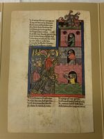 Magnifique Planche Fac-similé sur Fond d'Or – Scène de Siège