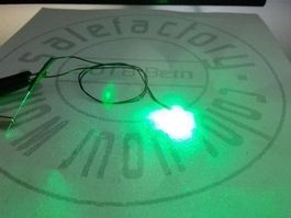 Blink-SMD 0805 grün, 12V verkabelt
