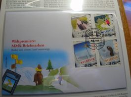 Schweiz FDC 2005, Satz 1. MMS-Marken