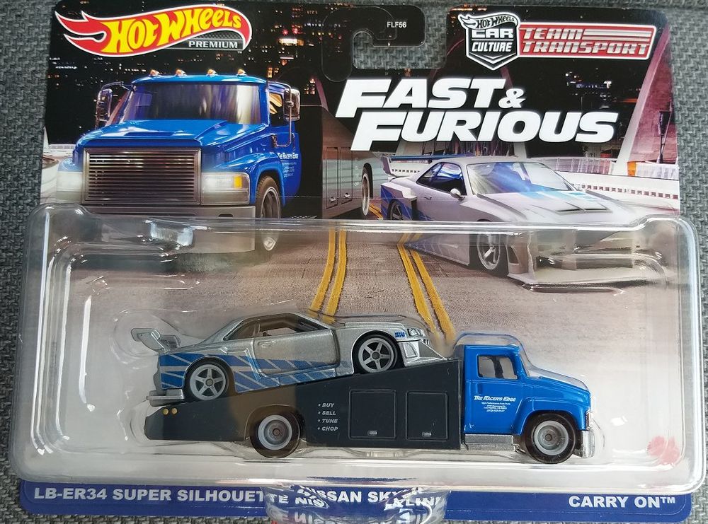 Hot Wheels Team Transport Fast & Furious Skyline Shilouette Kaufen