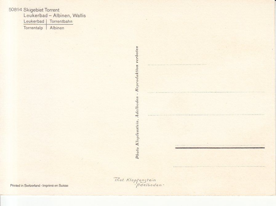 Cartoline postali: Torrent Leukerbad ca. 1970 – Usato da Bürglen TG venduto da StampGraf 1