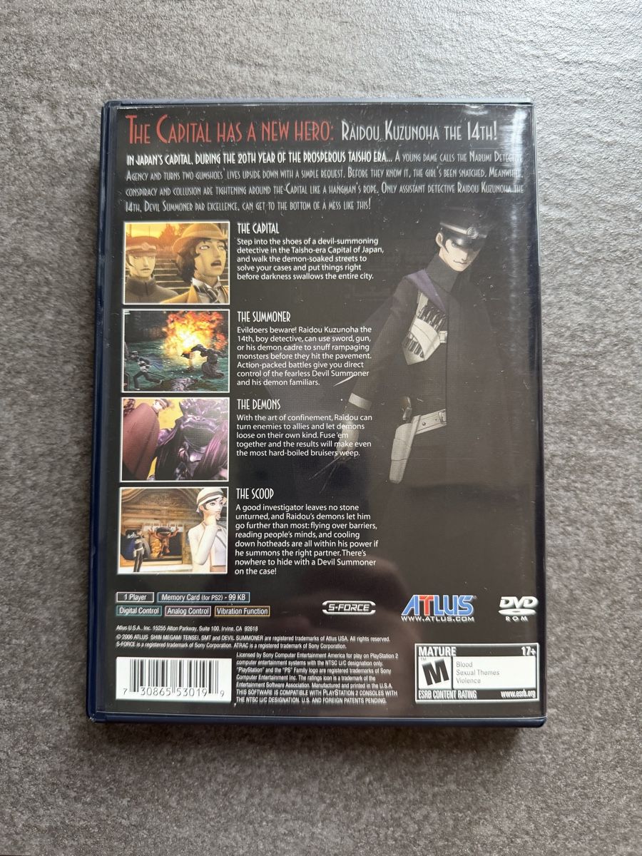Sony Giochi: Shin Megami Tensei Devil Summoner PS2 NTSC – Usato da Zürich venduto da cENS0R 1