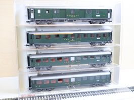 Fleischmann 4 x SBB Personenwagen 5139/5138/5938/39 H0 AC