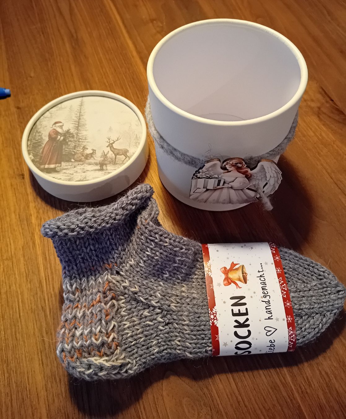 Calze per bambini: Handgestrickte warme Socken Gr. 32 in der Box – Nuovo (secondo la descrizione) da Burgdorf venduto da carodesign1