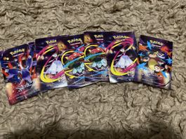 Pokémon Karten Sticker Set, Top Zustand, 6 Stück, Selten!