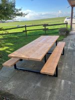 Table extérieur, table terrasse, table forestière