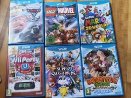 Wii U Spiele Bundle, Lego Marvel, Mario,Smash,Donkey