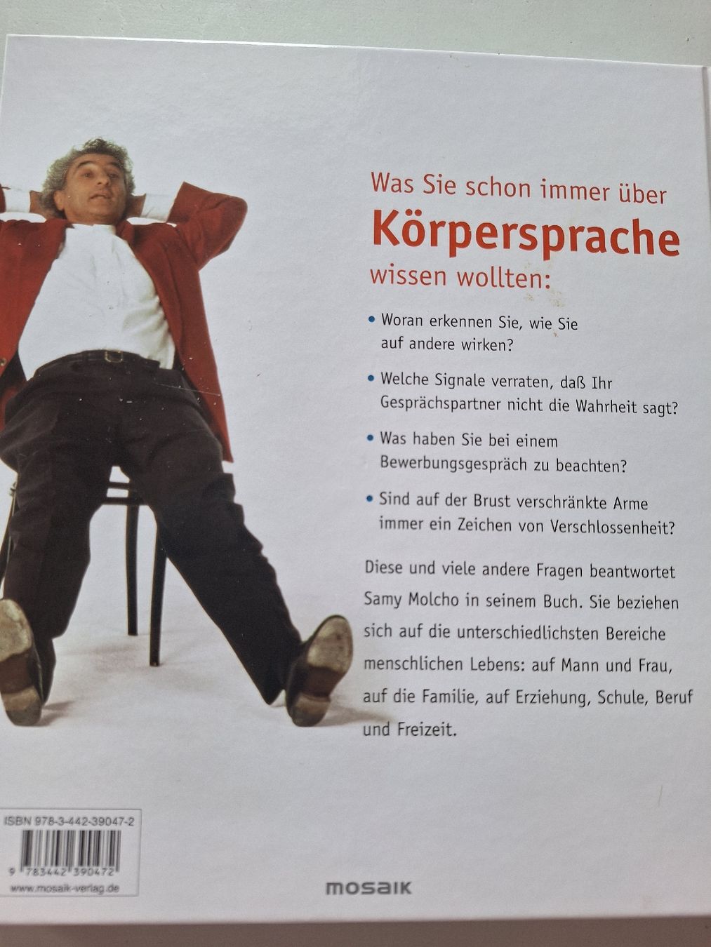 Bücher: Samy Molcho - Alles über Körpersprache – Gebraucht aus Gelterkinden von holunder61 1