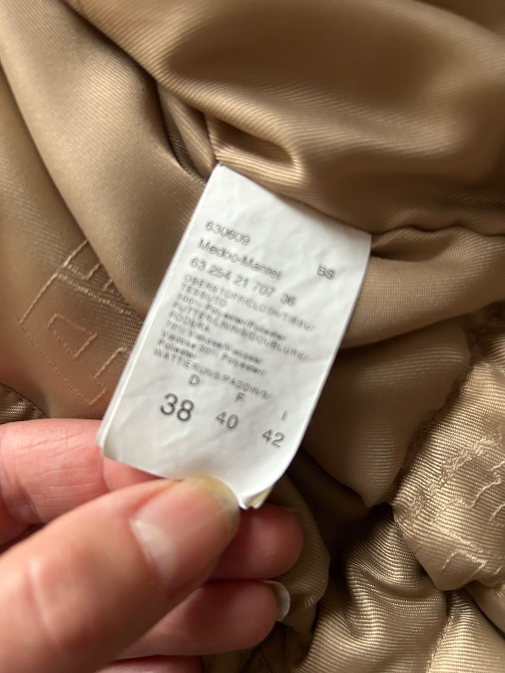 Cappotti: Übergangsmantel, Beige, Gr. 38, Top! – Usato da Magden venduto da ros_97bz 2