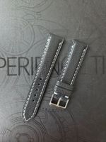 Uhrenarmband aus Leder - Schwarz (20 mm)