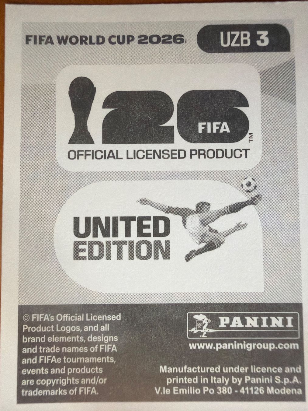 Panini Carte collezionabili: Panini UZB3 – Nuovo (secondo la descrizione) da Susten venduto da Rechnun 1