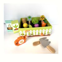 Gartenset aus Holz - Gemuese pflanzen und ernten - ab 3 Jahr