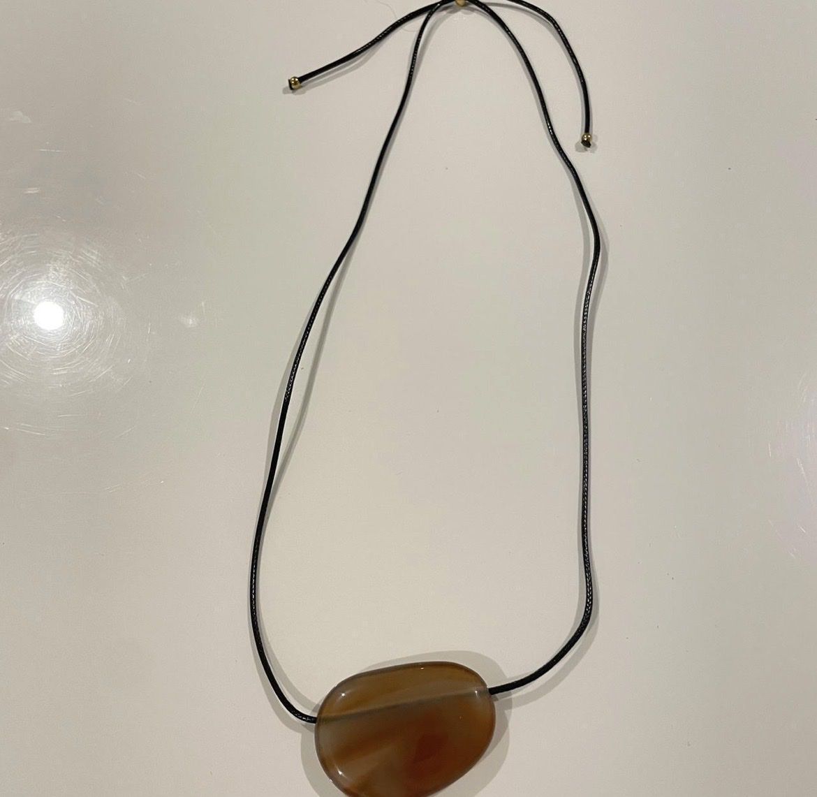 Catenine: Brown pendant cord necklace – Nuovo (secondo la descrizione) da Genève venduto da toandfrom 1