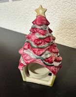 Wunderschöner Tannenbaum-Teelichthalter aus Keramik