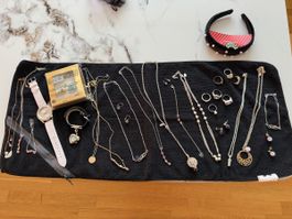 Schmuck- und Uhren-Set aus Nachlass – alles neu