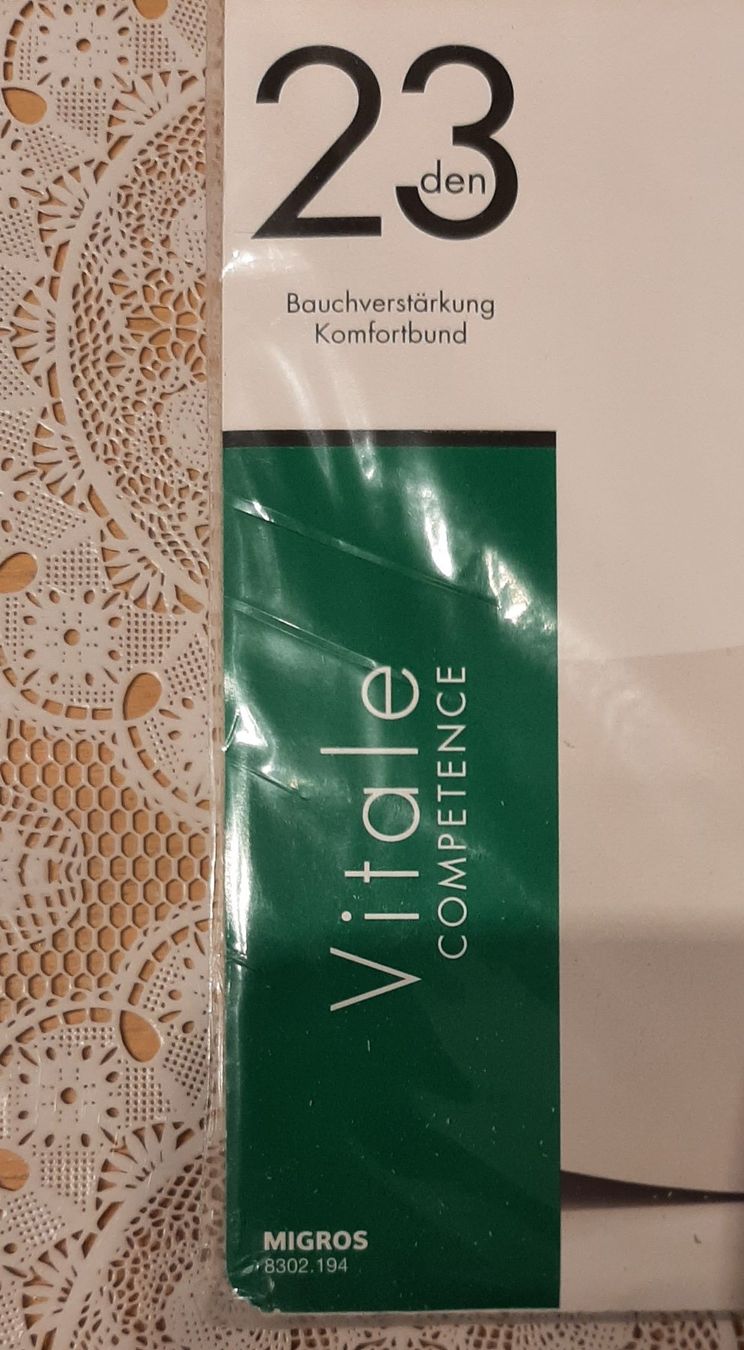 Ellen Amber Calze & Collant: Ellen Amber Vitale Strumpfhose 23den Gr.M Anthrazit – Nuovo e nell'imballaggio originale da Amriswil venduto da Celini3 3