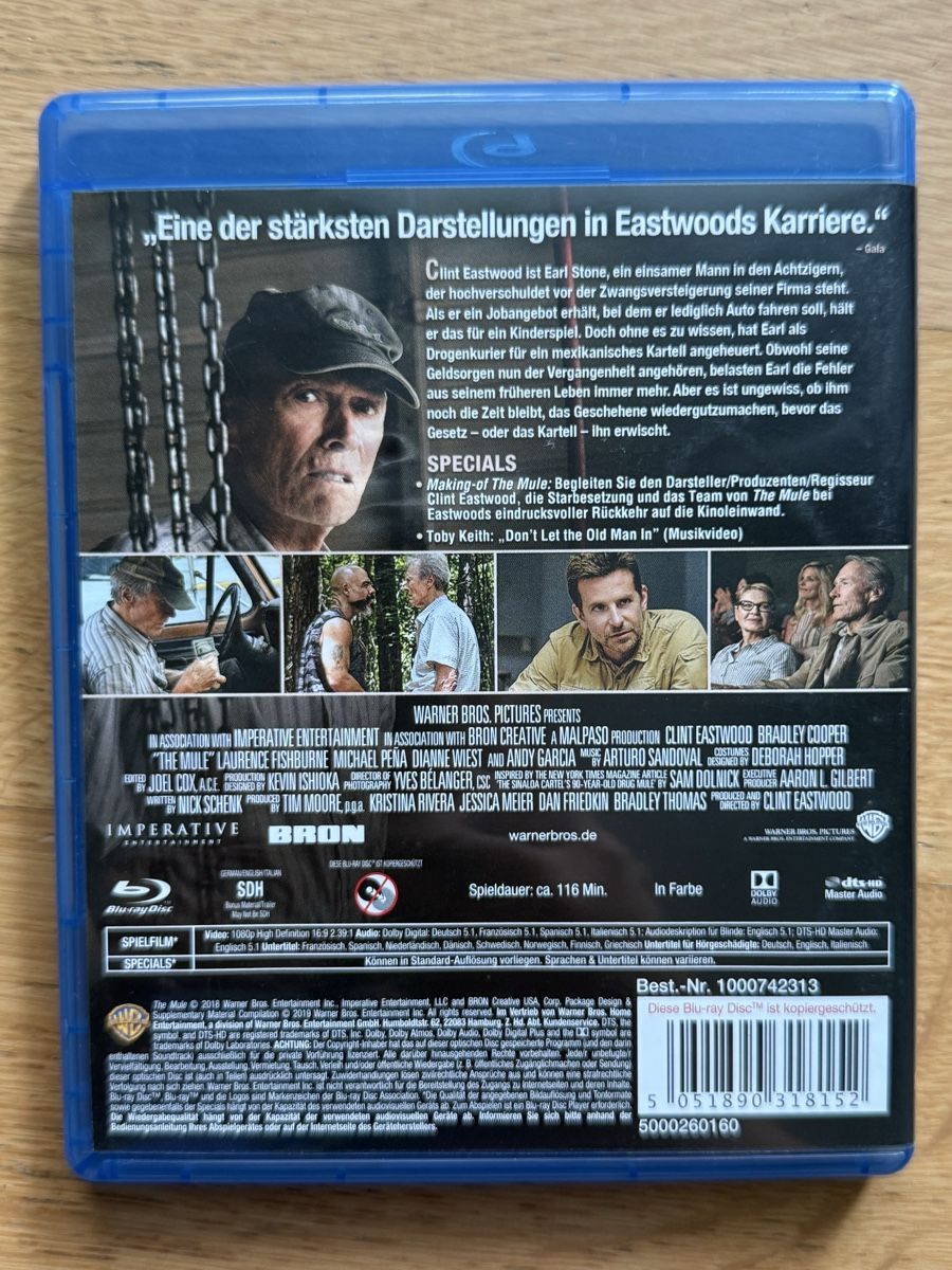 Tous les DVDs: The Mule - Blu-ray – D'occasion à Kölliken par nerdorado 1
