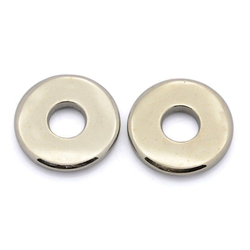 Perles (synthétiques): Acrylperlen Platin Scheibe 27x4mm /10St. / Aktion – Neuf (Voir description) à Rüegsau par Tausendfreund