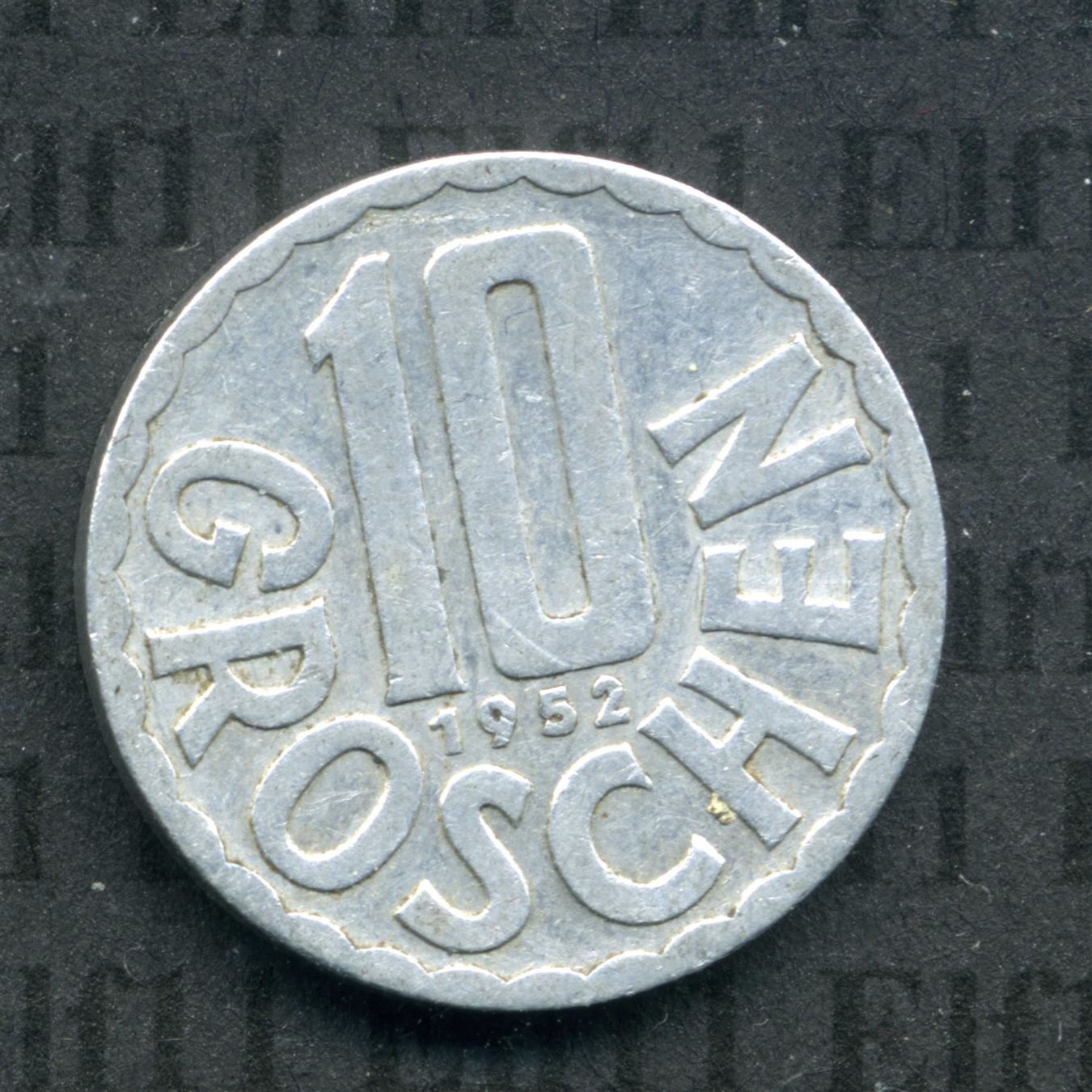 Tutti le monete: ATS___0.10 1952 ss 10 Groschen – Usato da Widnau venduto da Elf11