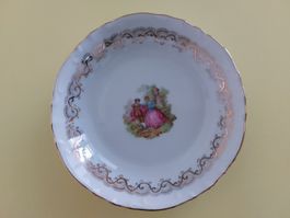 Antike Schale Porzellan Golddekor 16cm