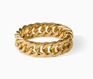 Anelli: Bague chaine couleur 18 carat – Nuovo e nell'imballaggio originale da Crans VS venduto da est_8mbd 2