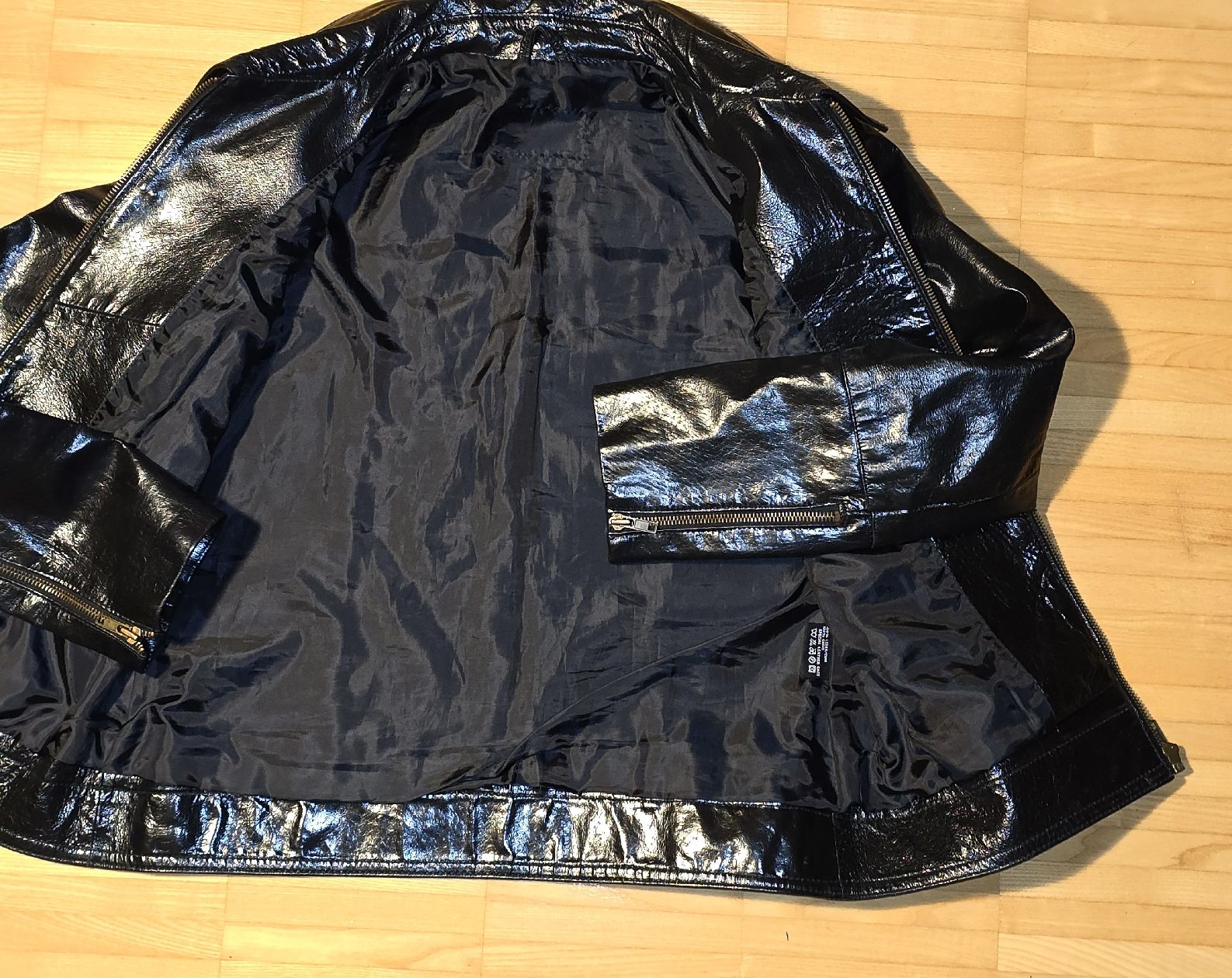 Giacche: schwarze Lederjacke 100 % Leder – Nuovo (secondo la descrizione) da St. Gallen venduto da A.W.128 2