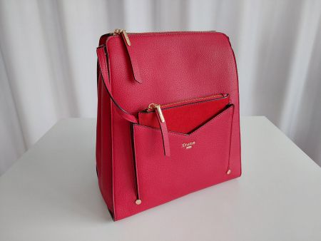 Damen-Rucksack DUNE LONDON DUCKY Farbe rot , neuwertig !