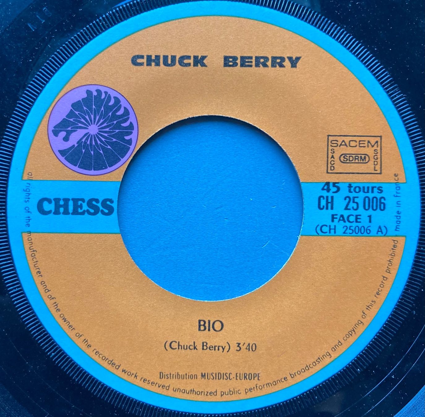 Dischi in vinile: CHUCK BERRY - BIO – Usato da Poliez-Pittet venduto da Newtown-Records 2