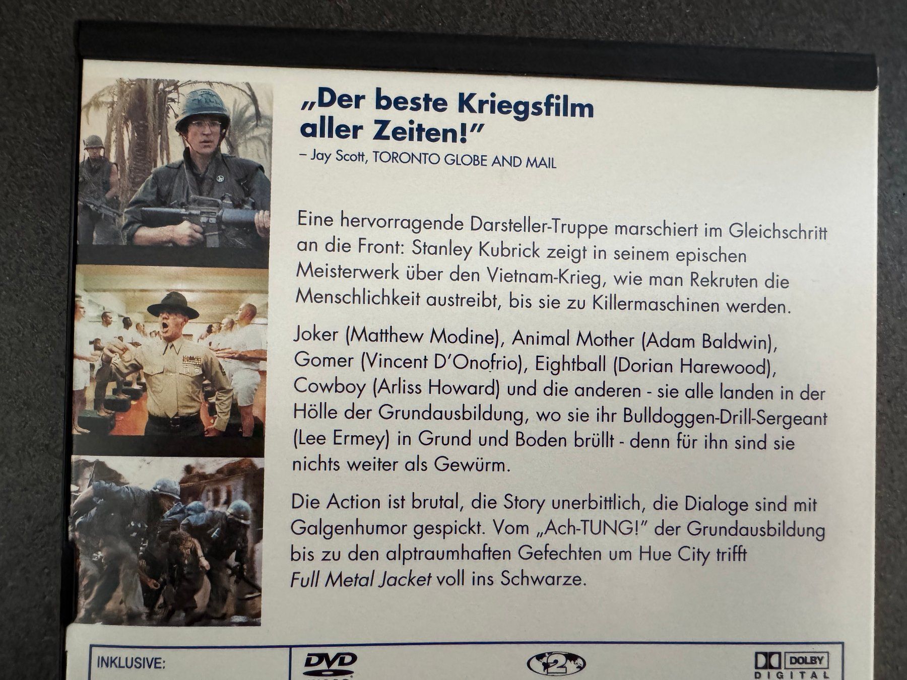 Tutti i DVDs: Full Metal Jacket DVD EN/DE/SP Stanley Kubricks – Usato da Fribourg venduto da tschjoly 2