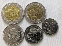 Uzbekistan circulating coins,delivery end of October