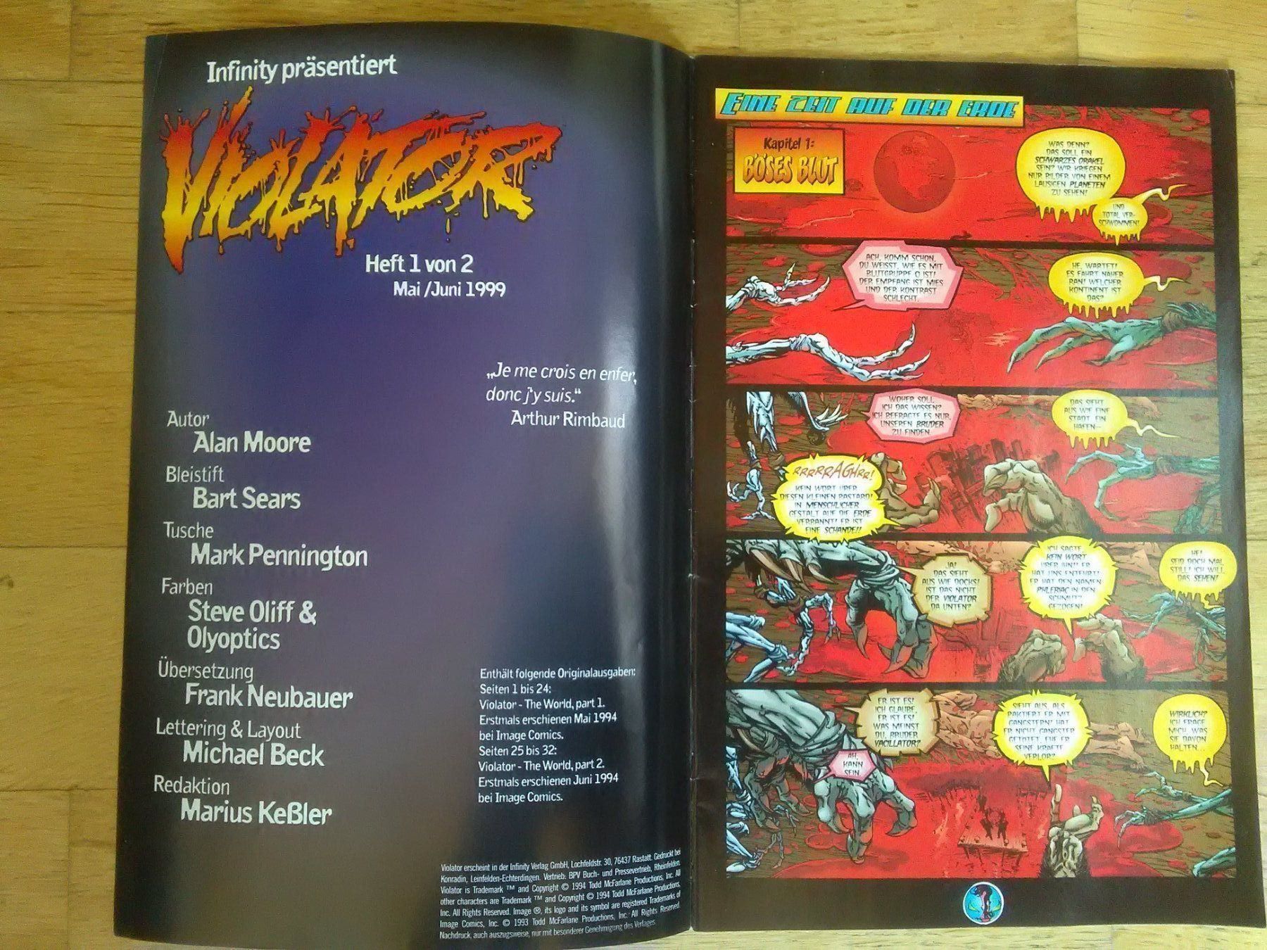 Fumetti: Violator #1 -  (The World Part 1 + 2) – Usato da St.Galllen venduto da elkaphone 2