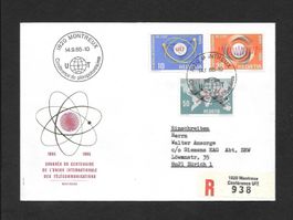 Sonderbrief S. 601 100 Jahre UIT Montreux 14.9.1965