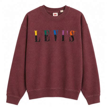 Levi’s Sweatshirt Damen Gr. S Bordeaux Stick Logo Original