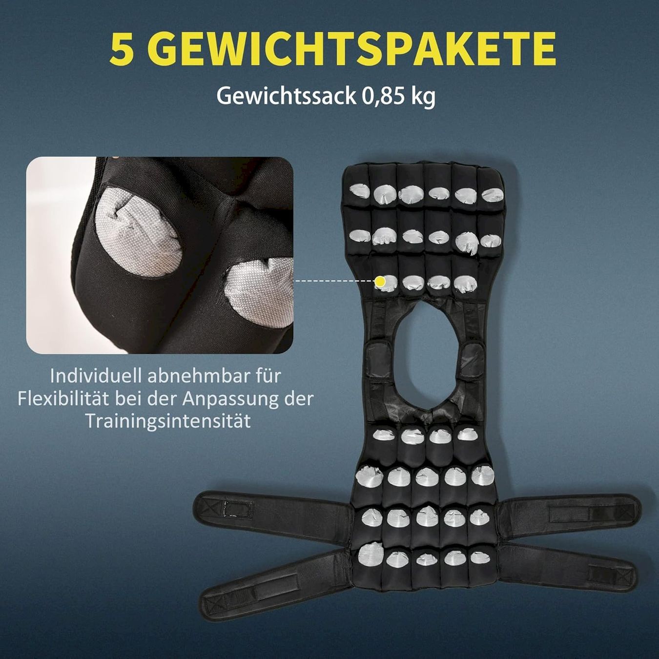 Vélos d'appartement: HOMCOM 30 kg Gewichtsweste – Neuf avec emballage d'origine à Bottighofen par zaap 4