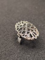 Jugendstil 800er Silber Ring um 1900j Signiert Top