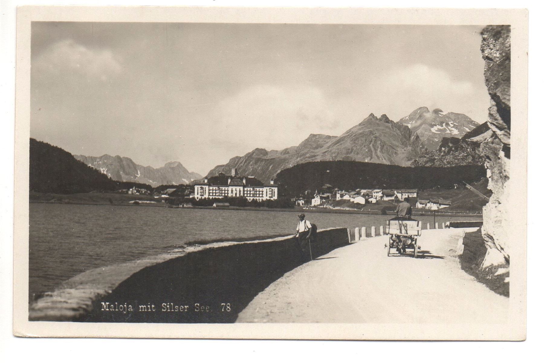 Cartes postales: MALOJA Silser See - Strasse belebt – Neuf (Voir description) à Jona par philajona