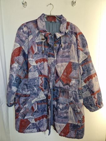 Retro Winterjacke Gr. 44 Mustermix 90er Vintage